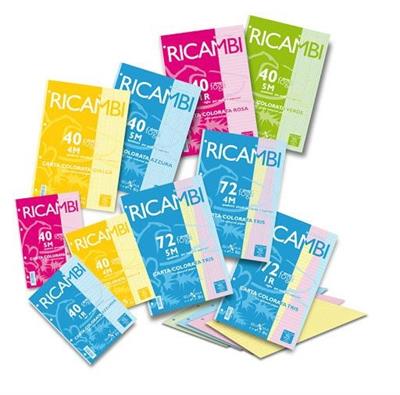 RICAMBI A4 COL.AZZURRO 5mm.40f