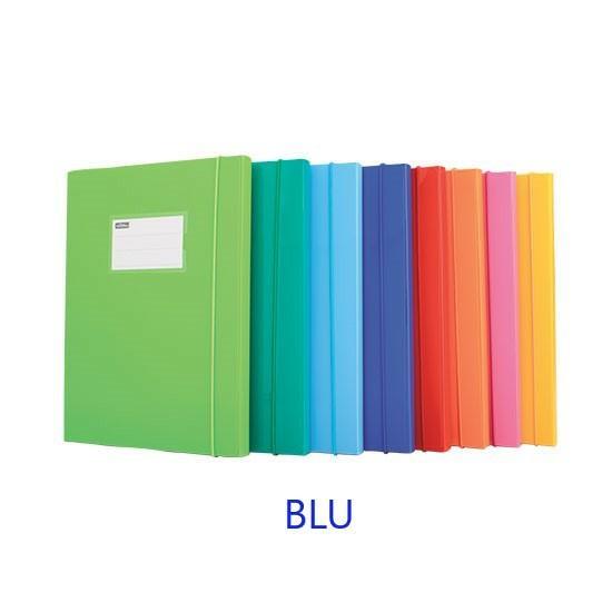 CARTELLA ELASTICO D18 LACCATO BLU