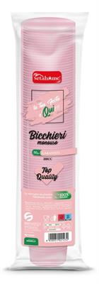 BICCHIERI MONOUSO ROSA 50pz 200cc