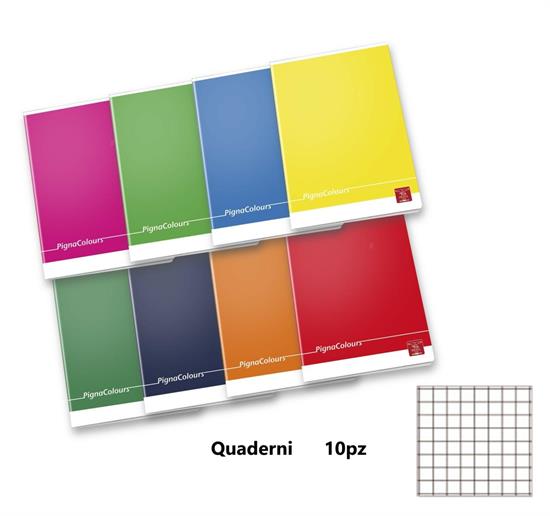 QUADERNI PIGNACOLOUR 5mm 10pz A5