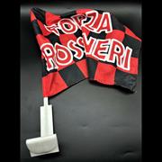 BANDIERA AUTO ROSSONERI 30x56 cm