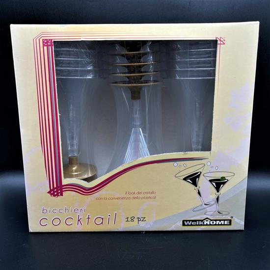 BOX 18 BICCHIERI DRINK BASE ORO