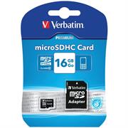 MICRO SD 16GB VERBATIM + ADATTATORE