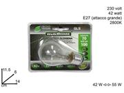 LAMPADINA GLS 42W E27 CLEAR