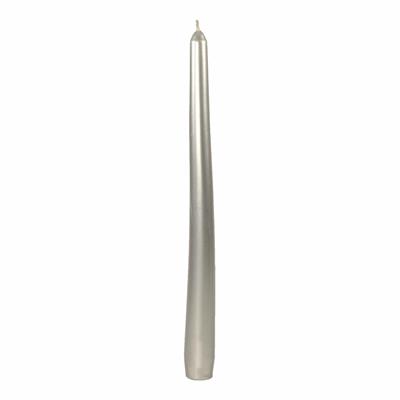 CANDELA METAL ARGENTO 30cm