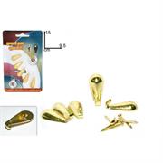 GANCI QUADRI INVIS. 5pz ORO