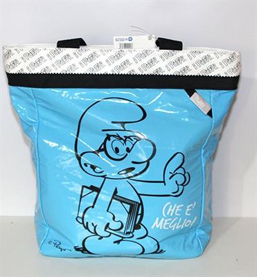 SHOPPER P/PC PUFFI BLU