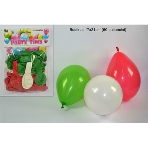 PALLONCINI TRICOLORE 50pz