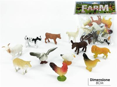 BUSTA ANIMALI FATTORIA 11pz