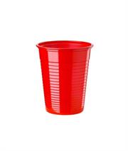 BICCHIERI PLASTICA ROSSO 50pz 200ml