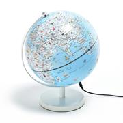 MAPPAMONDO AZZURRO LUCE LED H.27cm