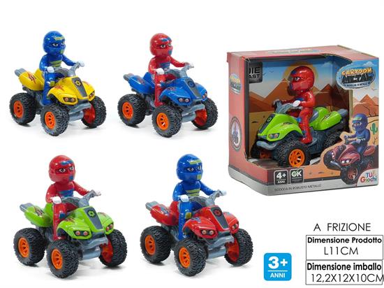 QUAD CARTOON DIE CAST FRIZIONE