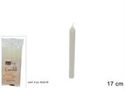 CANDELE BIANCHE 17cm 4pz