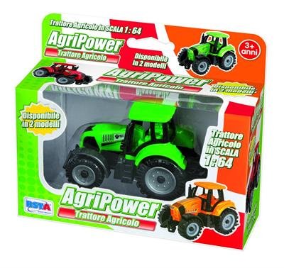 TRATTORE AGRIPOWER 1:64 COLORI ASS.