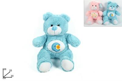 PELUCHE ORSETTO ROSA/AZZURRO 28cm