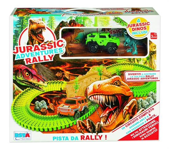 PISTA JURASSIC C/PICK UP E DINOSAURI