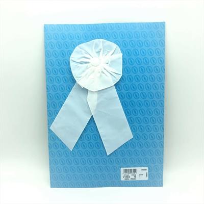 COCCARDA SCUOLA NYLON BIANCO