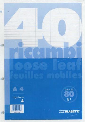 RICAMBI A4 A 40ff