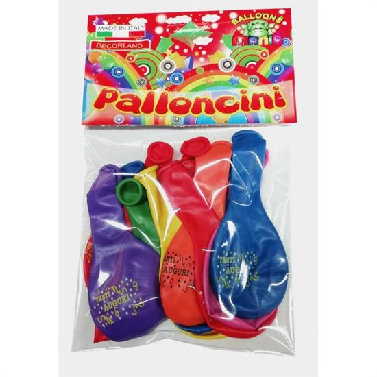 PALLONCINI TANTI AUGURI ASS. 12pz