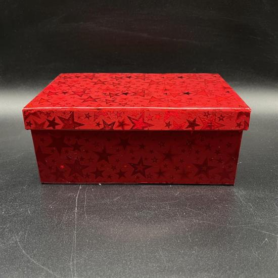 SCATOLA STELLE MIS.3 ROSSO 19x12x8