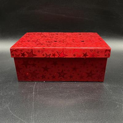 SCATOLA STELLE MIS.3 ROSSO 19x12x8