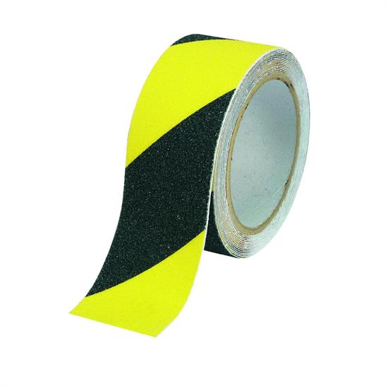 NASTRO ANTISCIVOLO GIALLO NERO mm50x18mt