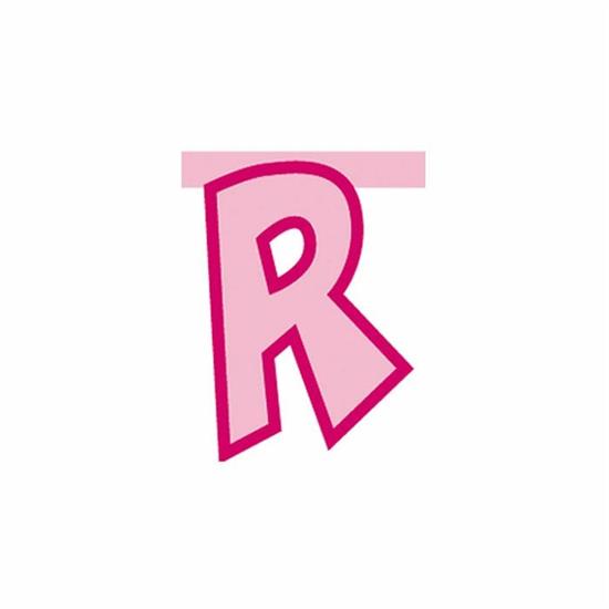 LETTERA ROSA - R -