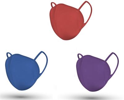 MASCHERINA FFP2 VIOLA - ROSSO - BLU ELETTRICO