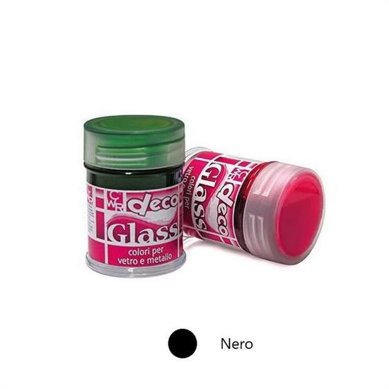 COLORE PER VETRO E METALLO NERO 35ml