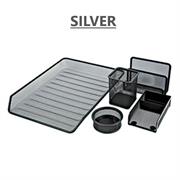 SET UFFICIO RETE SILVER 5pz.