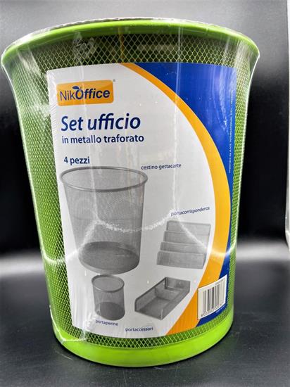 SET UFFICIO 4pz RETE VERDE C/CESTINO.