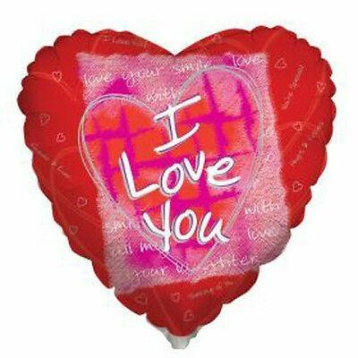 MYLAR I LOVE U COLLAGE RED 36