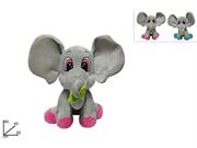 PELUCHE ELEFANTE C/FOGLIA 55cm 2 COLORI