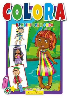 LIBRO COLORA BAMBINI DEL MONDO.