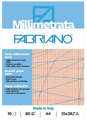 CARTA MILLIMETRATA A4 10ff