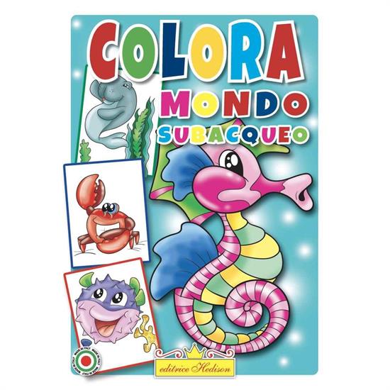 LIBRO COLORA MONDO SUBACQUEO.