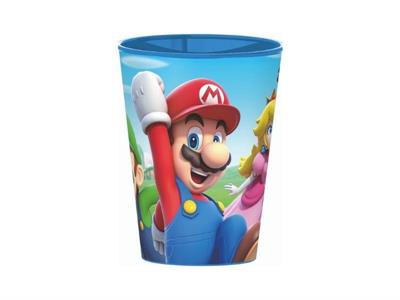 BICCHIERE PLASTICA SUPERMARIO