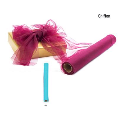 ROTOLO CHIFFON cm50x10mt AZZURRO TULLE