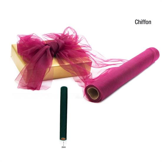 ROTOLO CHIFFON cm50x10mt VERDE TULLE