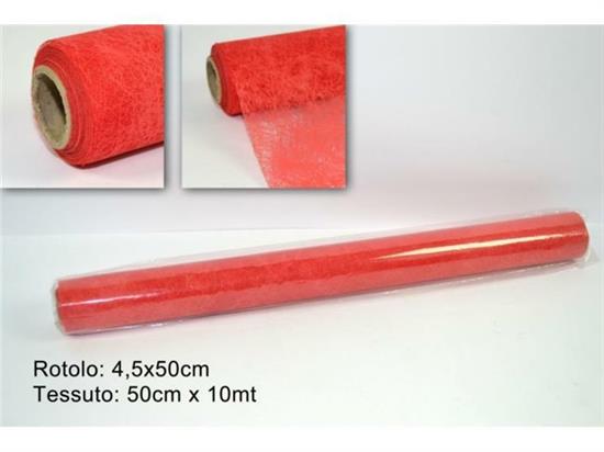 ROTOLO RAFFIA ROSSO cm50x10mt