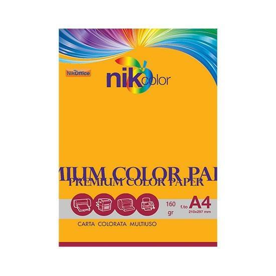 NIKCOLOR A4 160gr FLUO ARANCIO