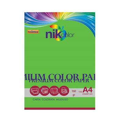 NIKCOLOR A4 160gr FLUO VERDE