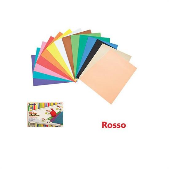 FOGLIO GOMMATO 40x60 ROSSO 2mm