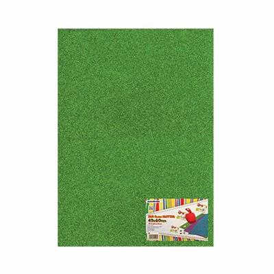 FOGLIO GOMMATO 40x60 GLITTER VERDE