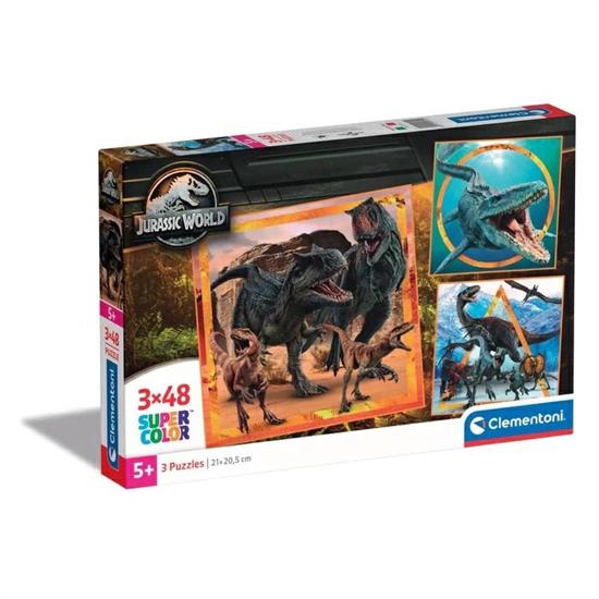 PUZZLE 3x48 JURASSIC WORLD