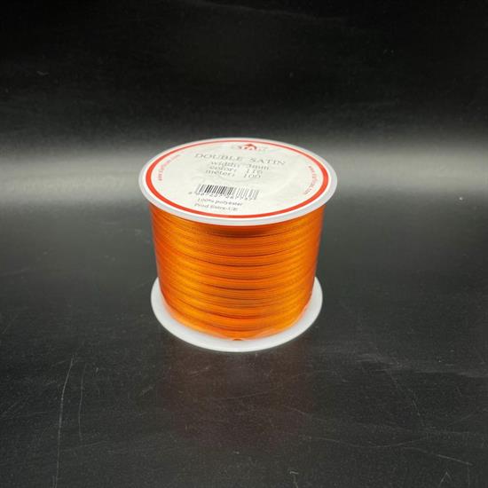 NASTRO RASO 3mm ARANCIO 1mt