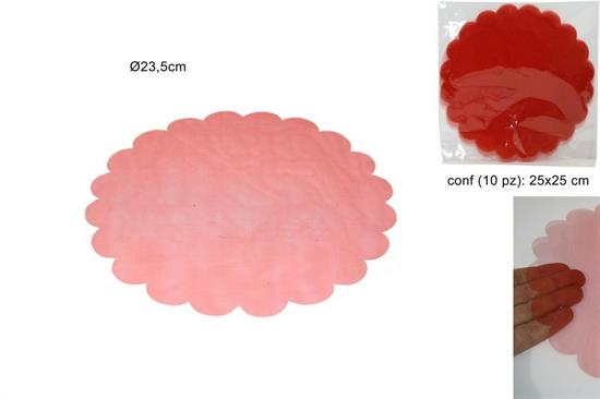 VELETTI TULLE ROSSO 10pz