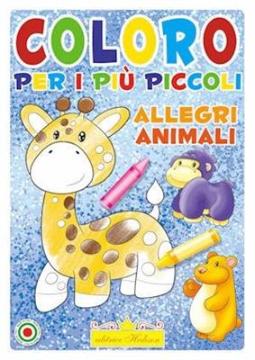 LIBRO COLORA ALLEGRI ANIMALI PER I PIU' PICCOLI