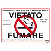 CARTELLO VIETATO FUMARE 23X32