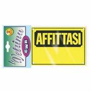 CARTELLI PLASTICA AFFITTASI 2pz